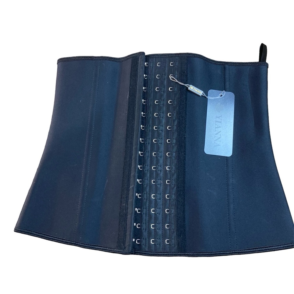 Yianna waist trainer/corset black small contains latex
